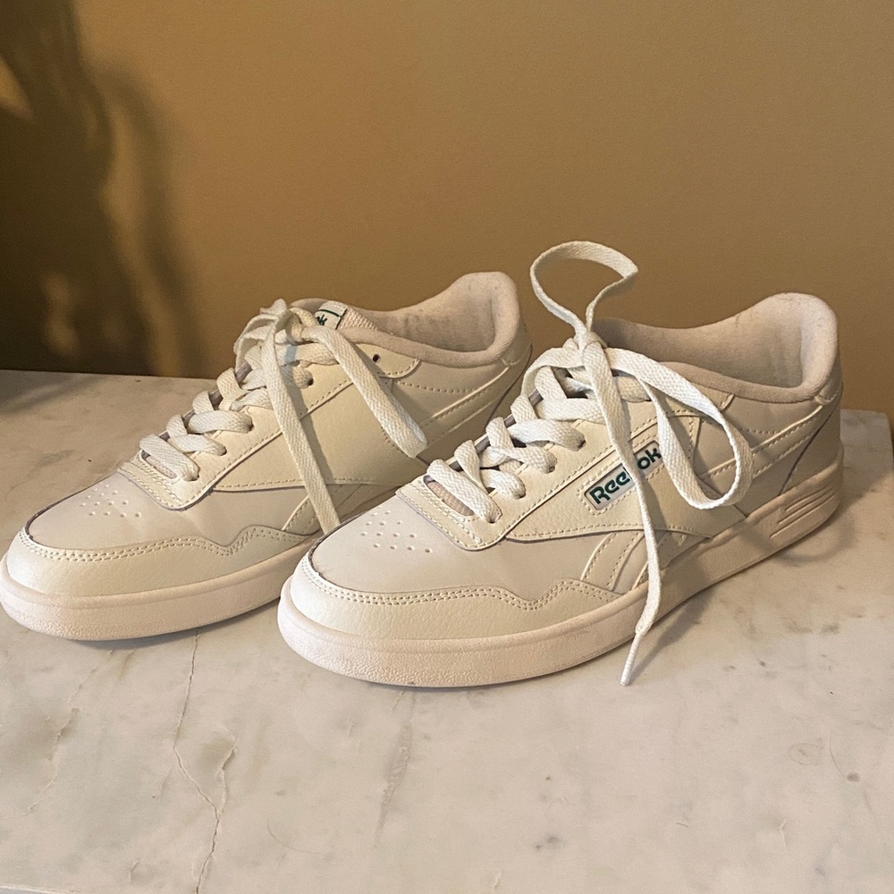 Reebok Club C 85 sneakers (white with green accents)